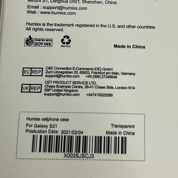 Galaxy S21 Humixx Clear Phone‎ Case New - Picture 3 of 5